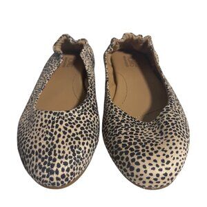 TOMS Womens Judith Ballet Flats Size 6 Cheetah Print Lightweight Slip On